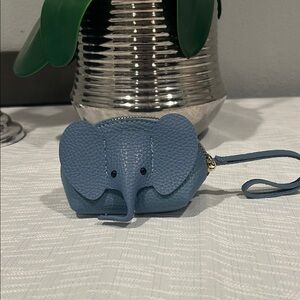 Fashion Jewelry Blue Elephant Kids Coin Bag
